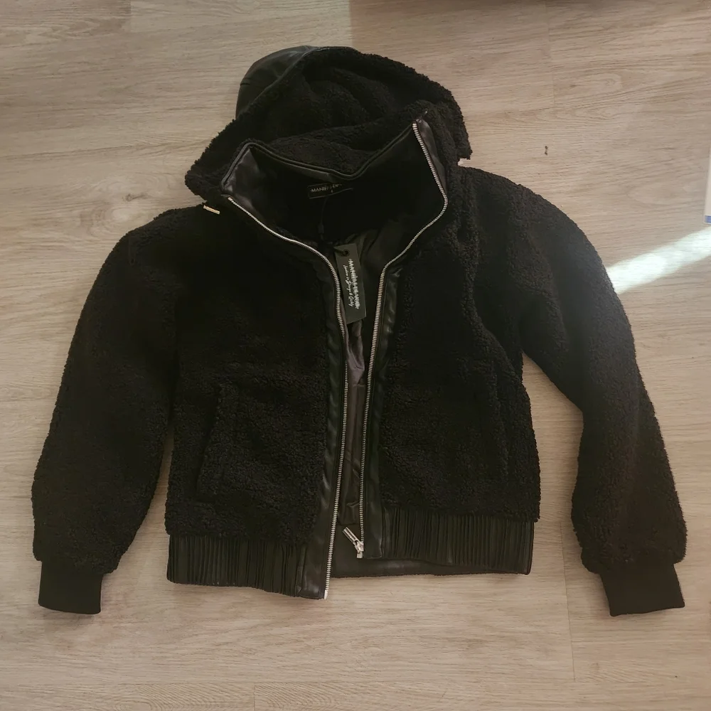 MDV Maniere De Vior faux leather winter jacket size 0 - Picture 1 of 4